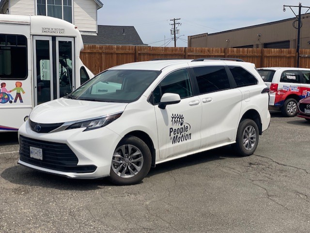 White Toyota van