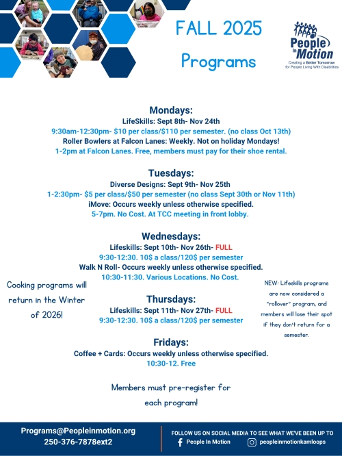 Fall 2025 Programs poster